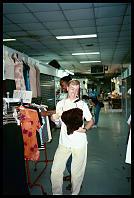 David Benson making a fashion statement