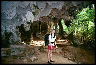 David Benson on the path to Pra Nang Beach