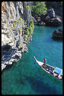 Darryl Jones getting ready to climb from the longtail
