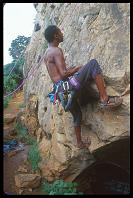 Darryl Jones bouldering at Thaiwand Wall