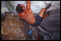 The great roof, "By Way of Deception" (7a) at Tonsai