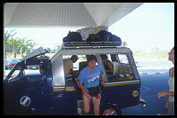 All our stuff piled on a taxi