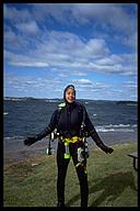 Cynthia Abraham, my dive instructor. Lake Travis, Austin, Texas