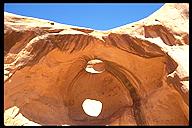 Apparently where Indiana Jones lowers into the snake pit in the movie, 'The Temple of Doom'. Monument Valley, Arizona