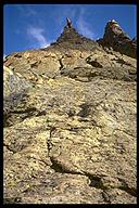 Now you see it. Petit Grepon, Rock Mountain National Park, Colorado