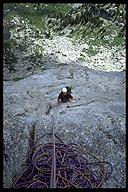 Ian Springsteel on Pingora. Wind River Range, Wyoming