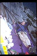David Benson, chilling out on El Cap. Yosemite, California