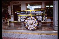 Hand painted ox cart at the Sarchi market. Costa Rica