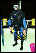 David Benson ready for a nigth dive