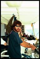 First Mate/Egineer Paul manning the fill station